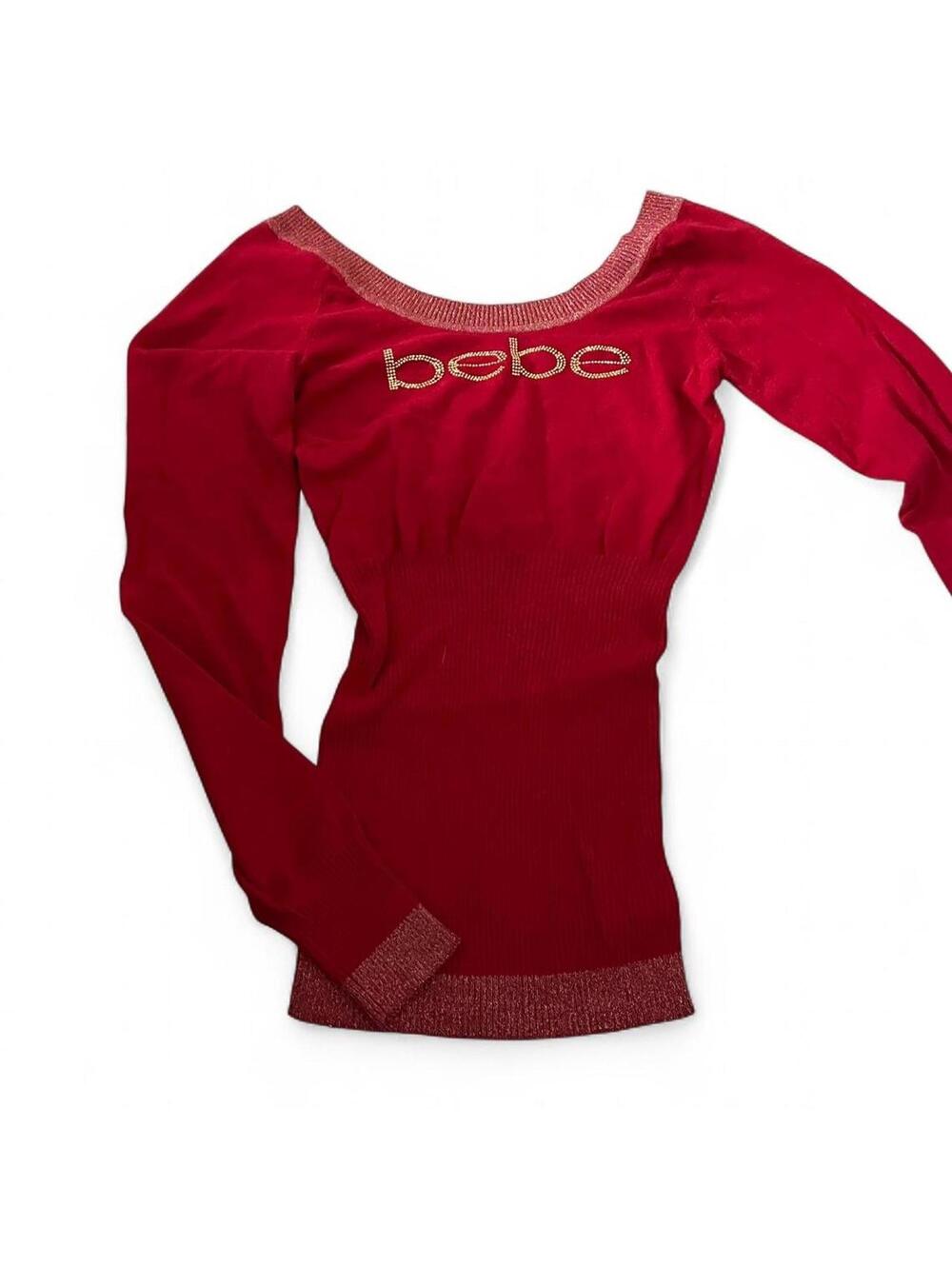 y2k bebe long sleeve sweater